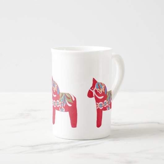 Dala Horse Porselein Kop (Voorkant rechts)