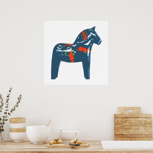 Dala Horse Poster (Keuken)