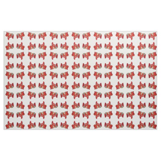 Dala Horse Quilting Fabric Stof (Yard (91,4 cm))
