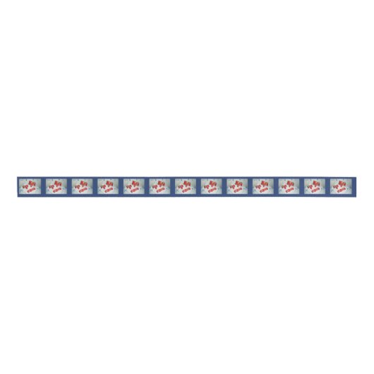 Dala Horse Ribbon Grosgrain Lint (Voorkant)