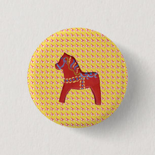 Dala Horse Ronde Button 3,2 Cm