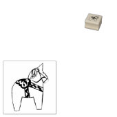 Dala Horse Rubber Stamp Rubberstempel (Gestempeld)