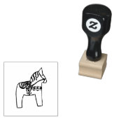 Dala Horse Rubber Stamp Rubberstempel (Gestempeld)
