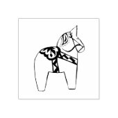 Dala Horse Rubberstempel (Afrduk)