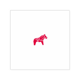 Dala Horse Self Inking Rubber Stamp Zelfinktende Stempel