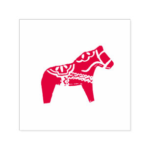 Dala Horse Self Inking Rubber Stamp Zelfinktende Stempel