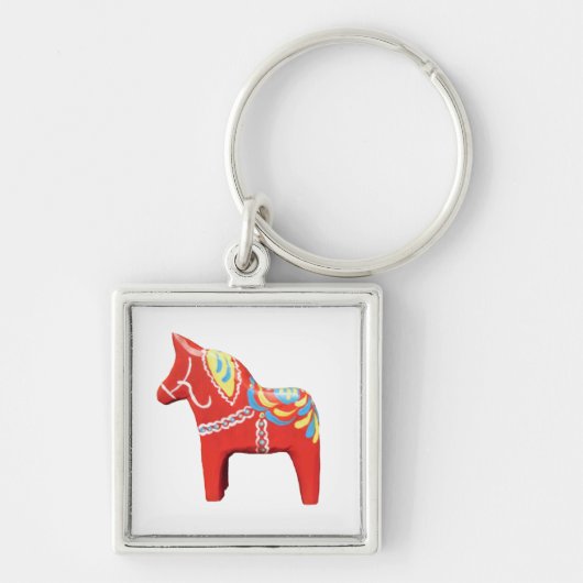 Dala Horse Sleutelhanger (Voorkant)