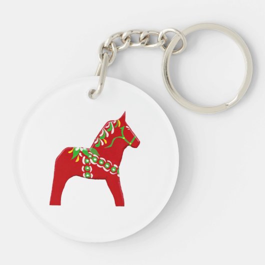 Dala Horse Sleutelhanger (Achterkant)