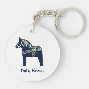 Dala Horse Sleutelhanger