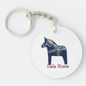 Dala Horse Sleutelhanger (Voorkant)