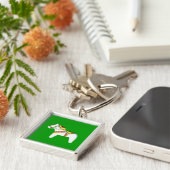 Dala Horse Sleutelhanger (Zijkant)