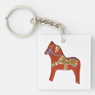 Dala Horse sleutelhanger