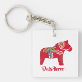Dala Horse Sleutelhanger (voorkant)