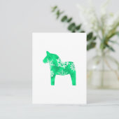 Dala Horse Snowflake Briefkaart (Staand voorkant)