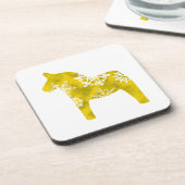 Dala Horse Snowflake Onderzetter (Linkerzijde)