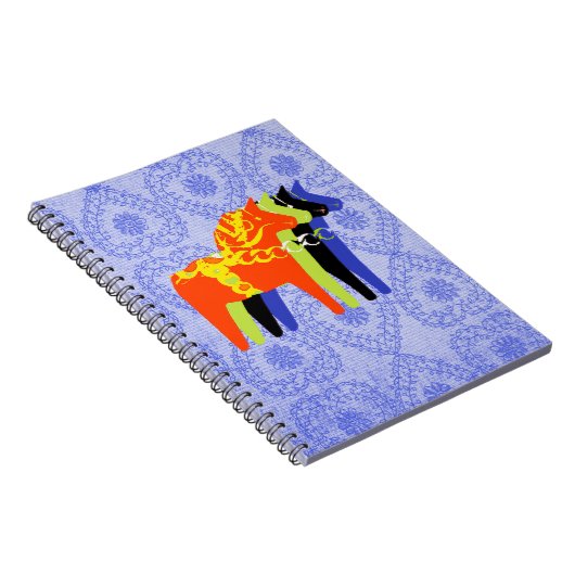 Dala Horse Spiral - Notitieboek (Rechterzijde)