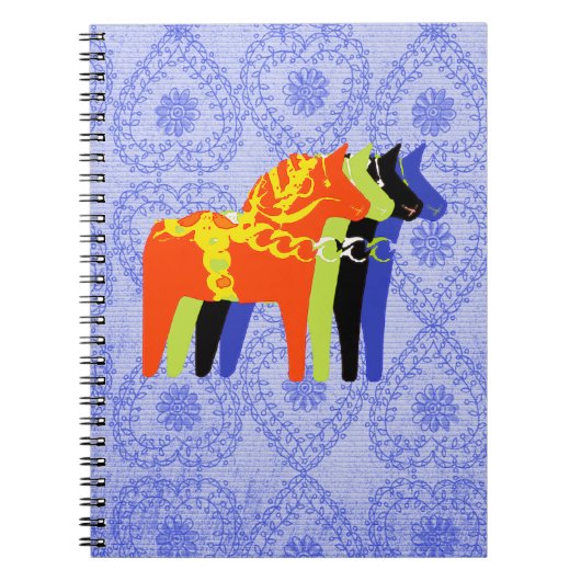 Dala Horse Spiral - Notitieboek (Voorkant)