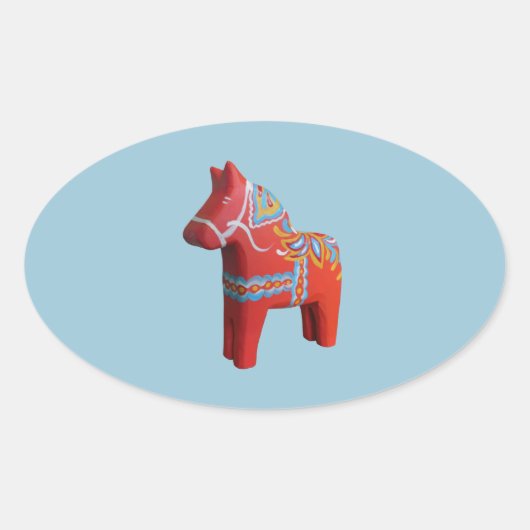 Dala Horse Sticker (Voorkant)