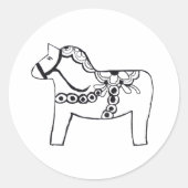 Dala Horse Sticker (Voorkant)