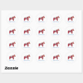 Dala Horse Sticker (Vel)