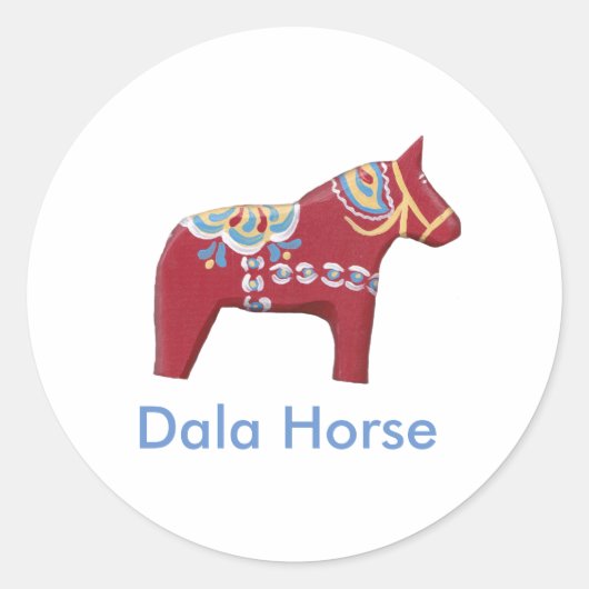 Dala Horse Sticker (Voorkant)