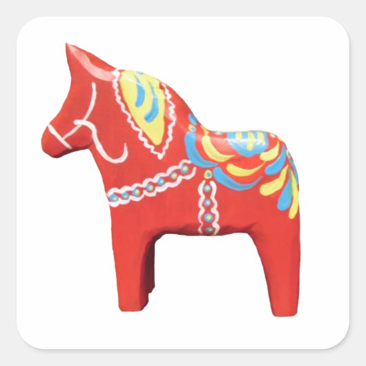 Dala Horse Sticker (Voorkant)