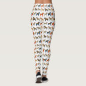 Dala Horse Swedish Folk Art Pattern Leggings (Achterkant)
