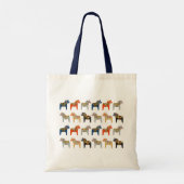 Dala Horse Swedish Folk Art Pattern Tote Bag (Achterkant)