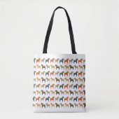 Dala Horse Swedish Folk Art Pattern Tote Bag (Voorkant)