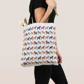 Dala Horse Swedish Folk Art Pattern Tote Bag (Dichtbij)