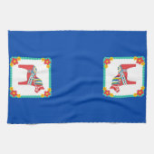 Dala Horse Swedish Kitchen Towel Theedoek (Horizontaal)