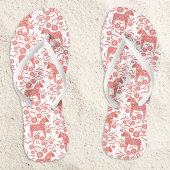 Dala Horse Swedish Red and White Pattern Teenslippers