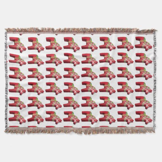 Dala Horse Throw Blanket Deken (Voorkant)