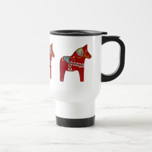 Dala Horse Travel Mug Reisbeker