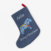 Dala Horse van kunstenaars Kleine Kerstsok (Achterkant (Hangend))
