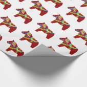 Dala Horse Wrapping Paper Cadeaupapier (Hoek)