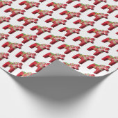 Dala Horse Wrapping Paper Cadeaupapier (Hoek)