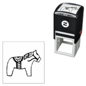 Dala Horse Zelfinktende Stempel (In situ)
