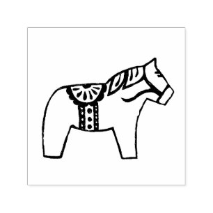 Dala Horse Zelfinktende Stempel