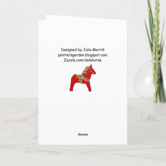 Dala Horse Zweedse Kaart (Achterkant)