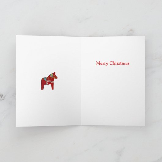 Dala Horse Zweedse Kaart (Binnen)