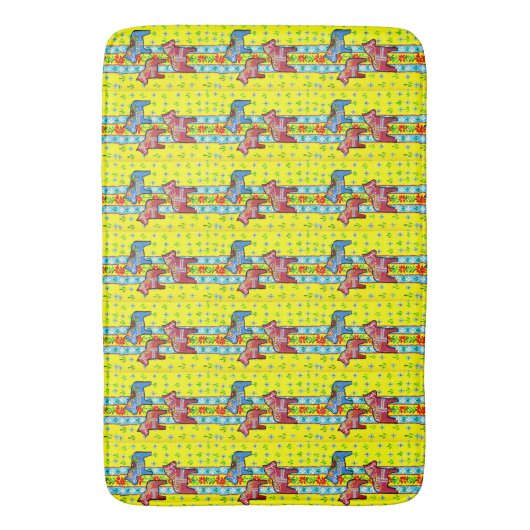 Dala Horses Badmat (Voorkant Verticaal)