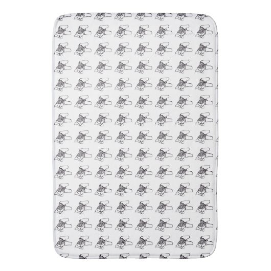 Dala Horses Bathroom Bathmat Badmat (Voorkant Verticaal)