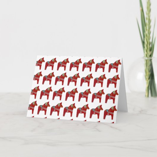 Dala Horses Bedankkaart (Voorkant)