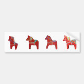 Dala Horses Bumpersticker (Voorkant)