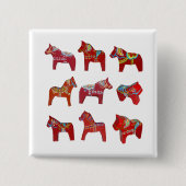 Dala Horses Button (Voorkant)