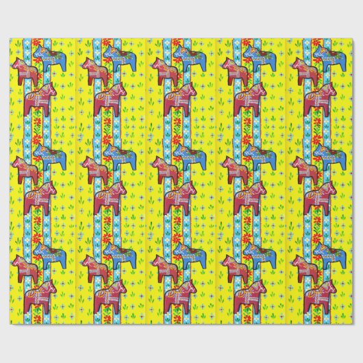 Dala Horses Cadeaupapier (Vlak)