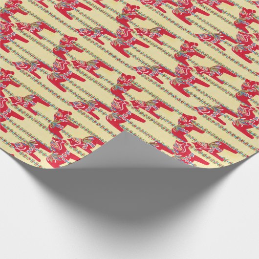 Dala Horses Cadeaupapier (Hoek)