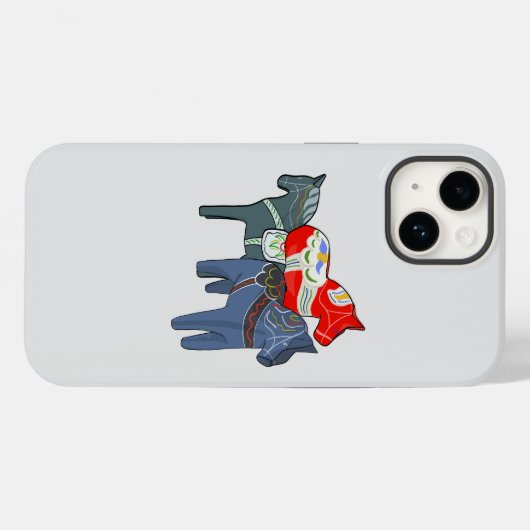 Dala Horses Case-Mate iPhone Case (Achterkant (horizontaal))
