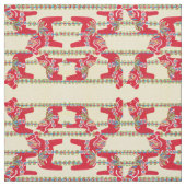 Dala Horses Fabric Stof (Swatch)